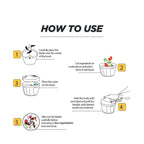 0065b Manual Stainless Steel Compact Extra Sharp Hand Held Vegetable Chopper slicer With 5 Blades (750 Ml)
